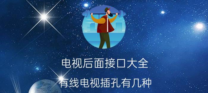 电视后面接口大全 有线电视插孔有几种？